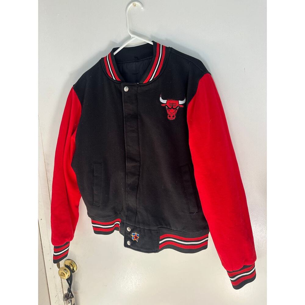 Vintage 90s Chicago Bulls Varsity Jacket – Men’s Medium (Jeff Hamilton Design)